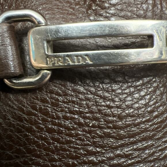 PRADA Driving Loafers Mens 2D 2172 Brown Leather Slip On Shoes Size 9.5 - Picture 7 of 10